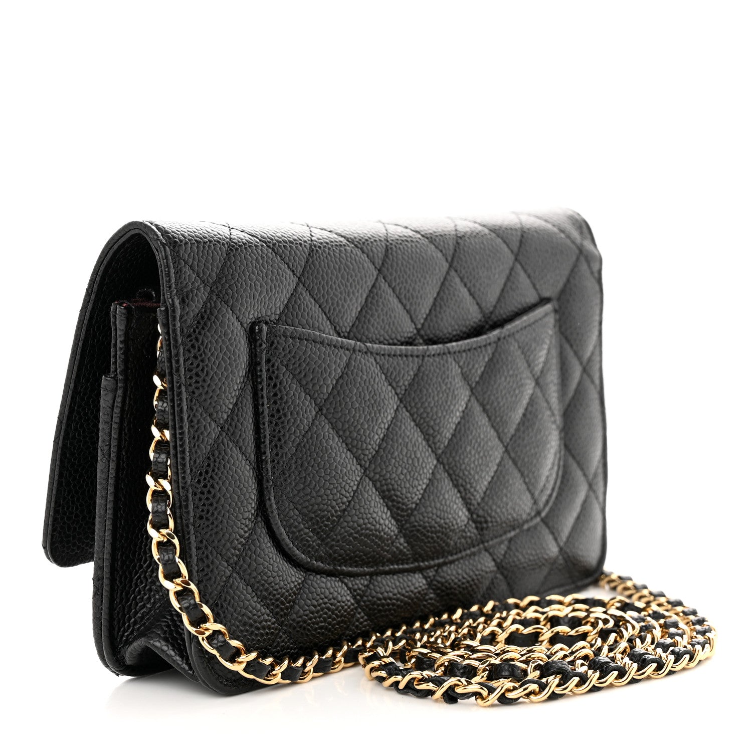 Chanel Caviar Quilted Wallet on Chain WOC Black 3 of 12