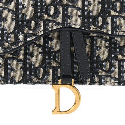 Christian Dior Oblique Saddle Belt Bag Blue 5 of 11