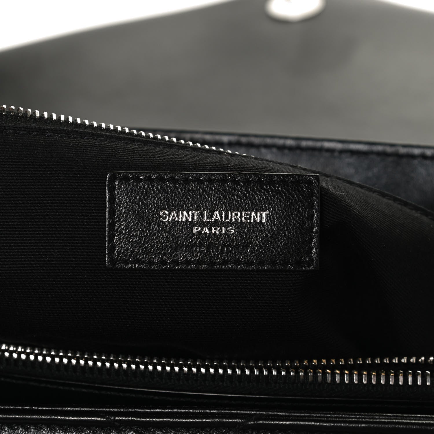 Saint Laurent Calfskin Y Quilted Monogram Medium Loulou Chain Satchel Black 6 of 13