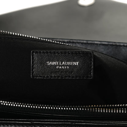Saint Laurent Calfskin Y Quilted Monogram Medium Loulou Chain Satchel Black 6 of 13