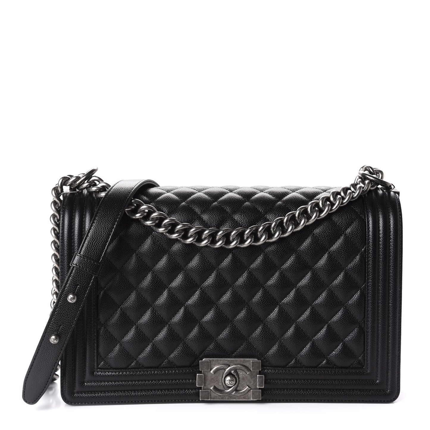 Caviar Quilted New Medium Boy Flap Black