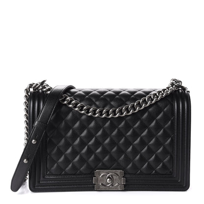 Chanel Caviar Quilted New Medium Boy Flap Black 1 of 12