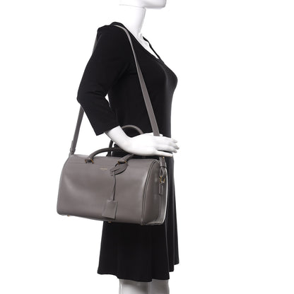Saint Laurent Calfskin Classic Duffle 6 Fog 2 of 14