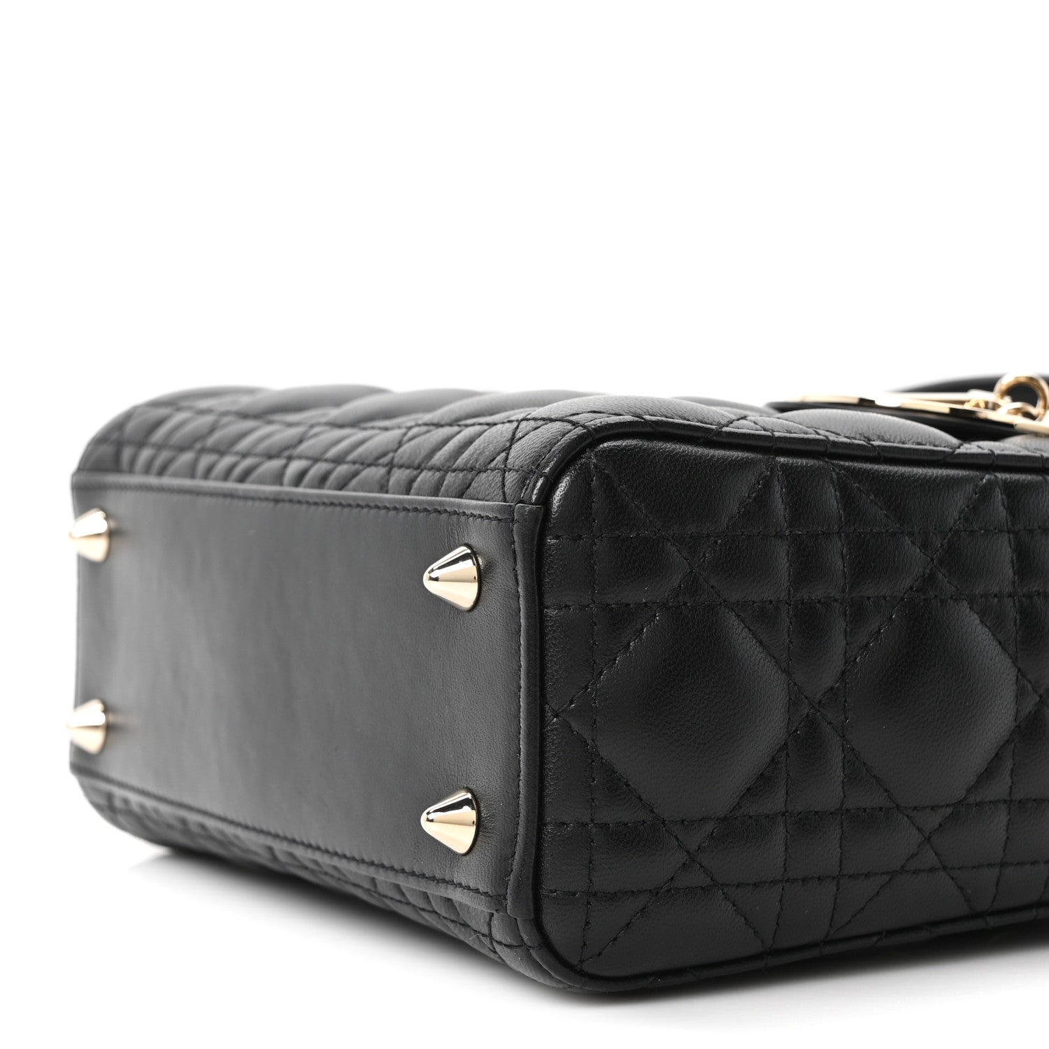 Christian Dior Lambskin Cannage Small My ABCDior Lady Dior Black 10 of 11