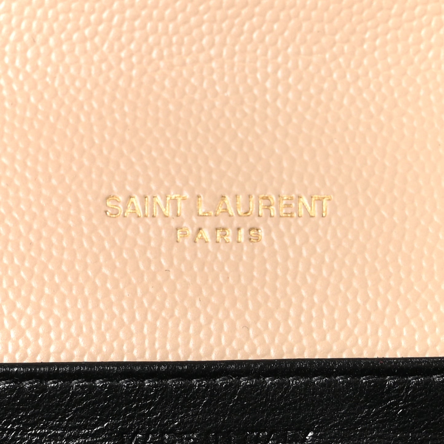 Grain De Poudre Monogram Cassandra Chain Wallet Dark Beige
