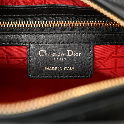 Christian Dior Lambskin Cannage Medium Lady Dior Black 6 of 11