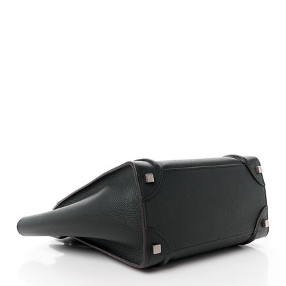 Celine Drummed Calfskin Micro Luggage Black 4 of 11