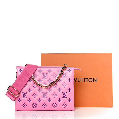 Louis Vuitton Lambskin Embossed Monogram Vuittamins Coussin PM Rose Violet 10 of 10