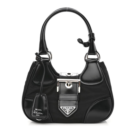Prada Re-Nylon Spazzolato Re-Edition 2002 Moon Bag Black 1 of 9