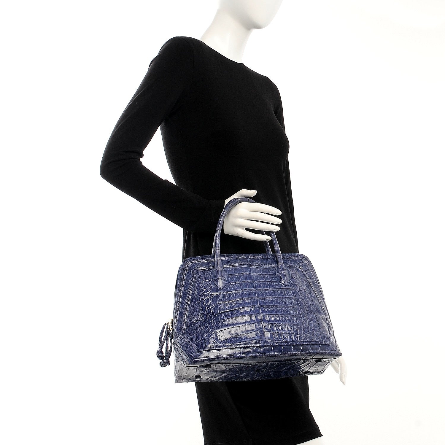 Nancy Gonzalez Crocodile Tote Purple 2 of 6
