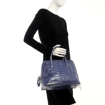 Nancy Gonzalez Crocodile Tote Purple 2 of 6
