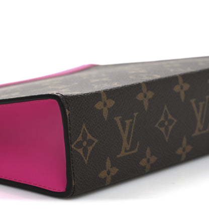 Louis Vuitton Monogram Macassar Pochette Voyage MM Fuchsia 8 of 9