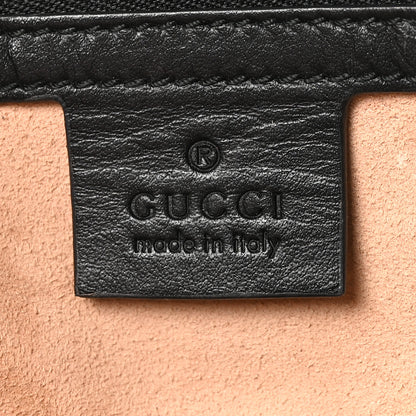 Gucci Calfskin Matelasse Small GG Marmont Shoulder Bag Black 6 of 10
