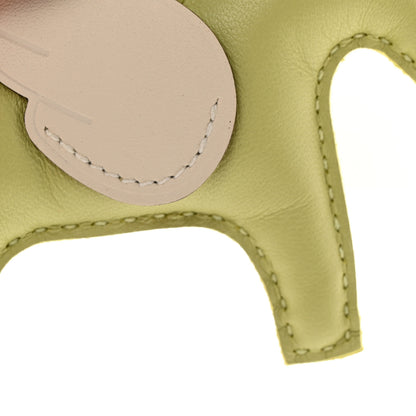 Hermes Milo Lambskin Grigri Rodeo Pegase Horse Bag Charm PM Jaune Bourgeon Bleu Brume Nata 5 of 6