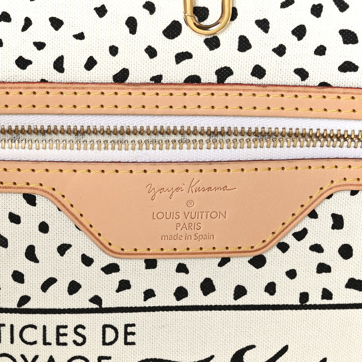 Louis Vuitton Monogram Kusama Waves Neverfull MM White 6 of 9