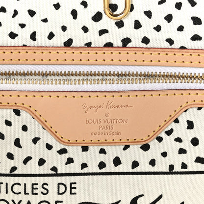 Louis Vuitton Monogram Kusama Waves Neverfull MM White 6 of 9