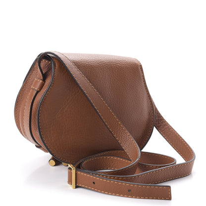 Chloe Calfskin Mini Marcie Round Crossbody Bag Tan 3 of 9