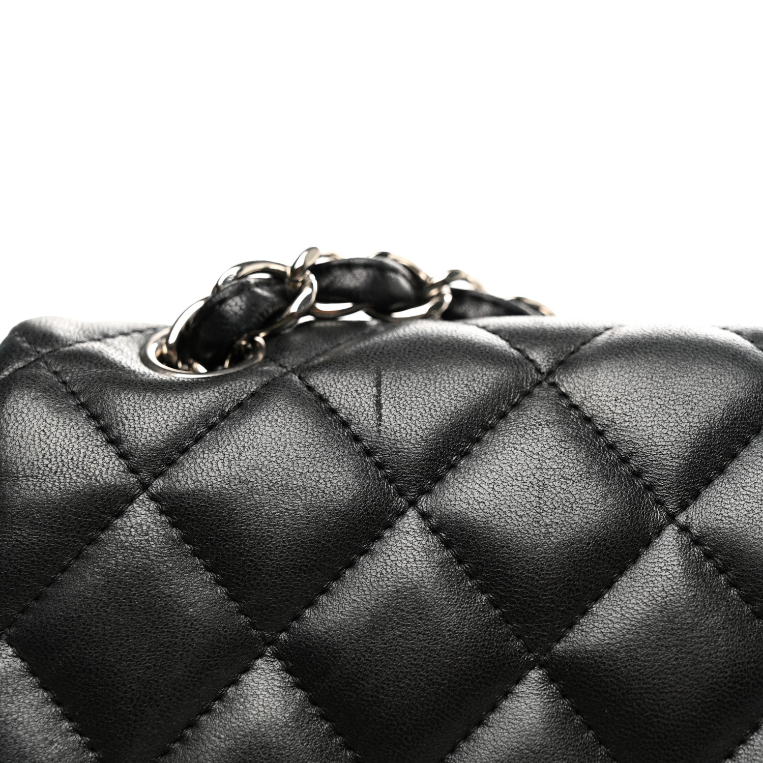 Chanel Lambskin Quilted Jumbo Double Flap Black 12 of 12