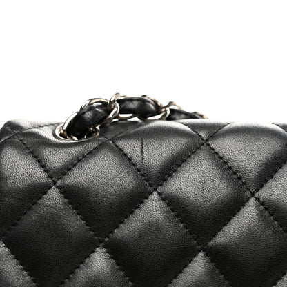 Chanel Lambskin Quilted Jumbo Double Flap Black 12 of 12