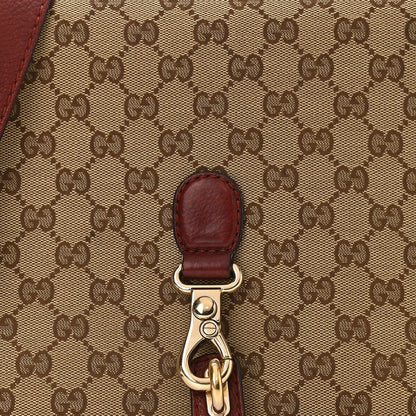 Gucci Monogram Medium Marrakech Flap Messenger Bag Red 8 of 13