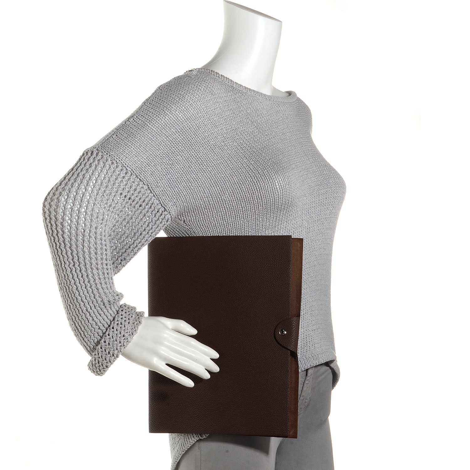 Hermes Togo Ulysse GM Notebook Cover Chocolate 2 of 11