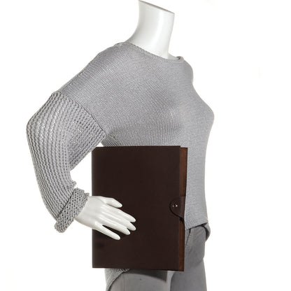 Hermes Togo Ulysse GM Notebook Cover Chocolate 2 of 11
