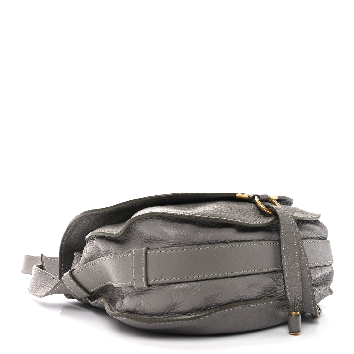 Chloe Calfskin Medium Marcie Round Crossbody Bag Cashmere Grey 4 of 11