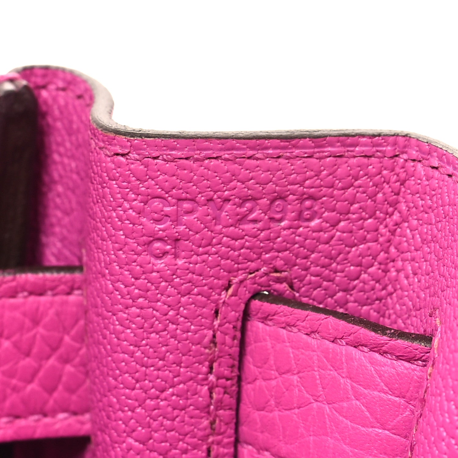 Hermes Taurillon Clemence Kelly Retourne 28 Rose Pourpre 7 of 12