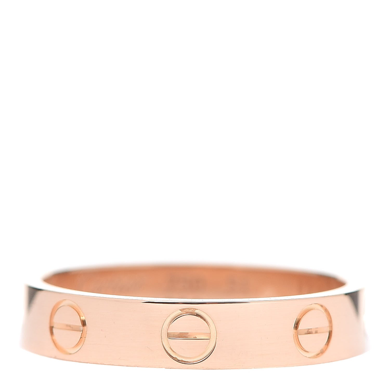 Cartier 18K Pink Gold 3.5mm LOVE Wedding Band Ring 51 5.25 1 of 4