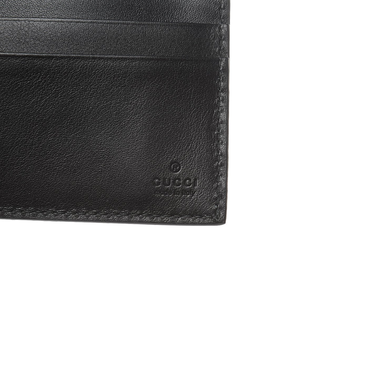 X MLB Guccissima LA Dodgers Embroidered Bi-Fold Wallet Black Green