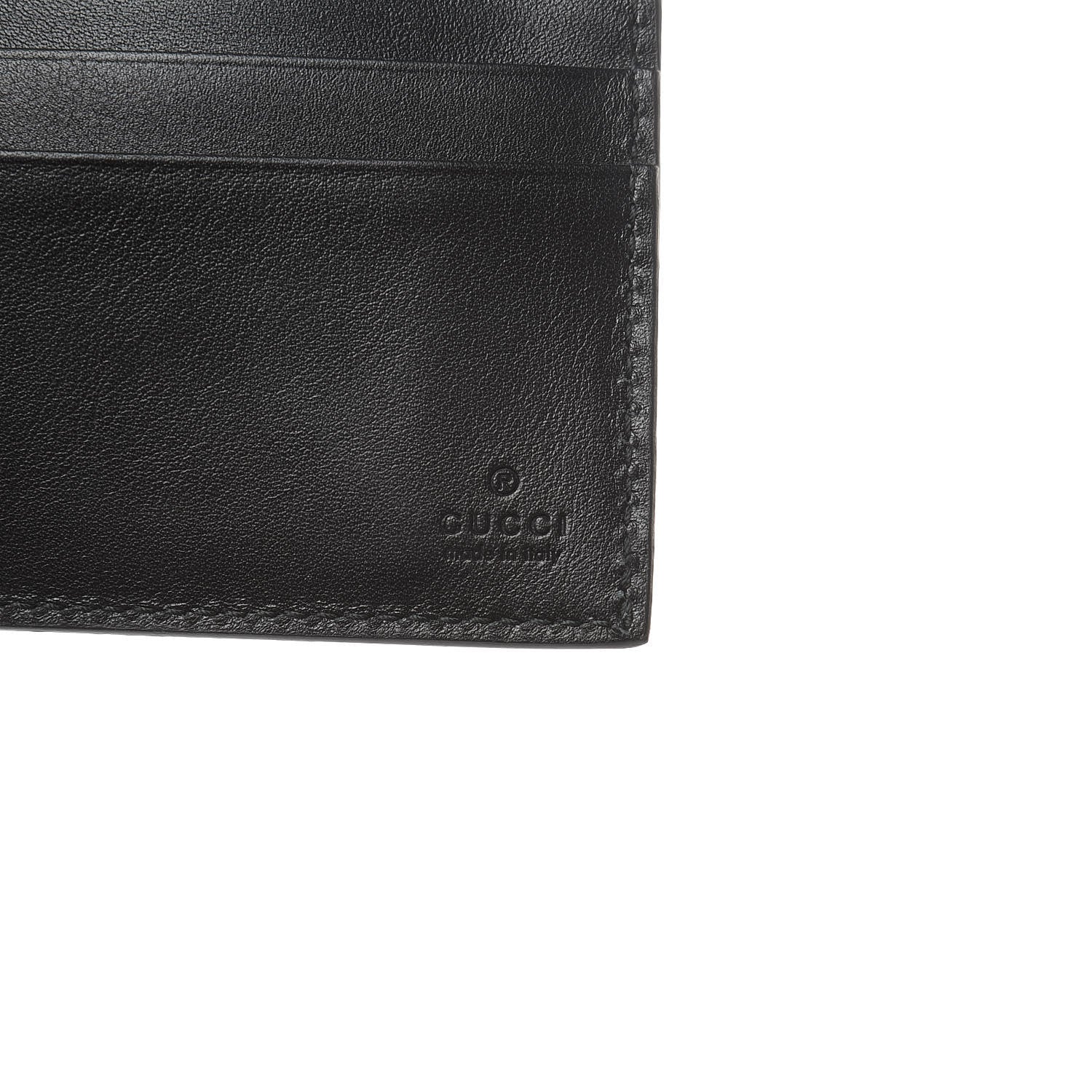 Gucci X MLB Guccissima LA Dodgers Embroidered Bi-Fold Wallet Black Green 6 of 9