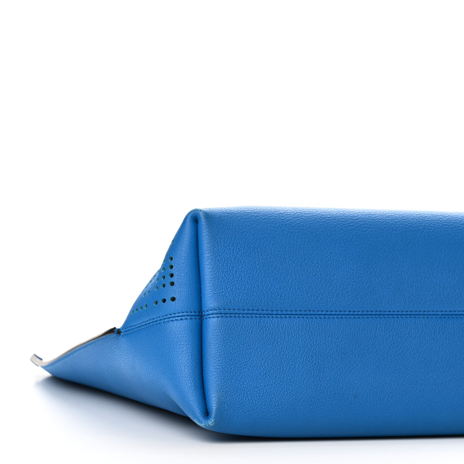 Christian Dior Calfskin Perforated Cannage Dioriva Tote Blue 8 of 9