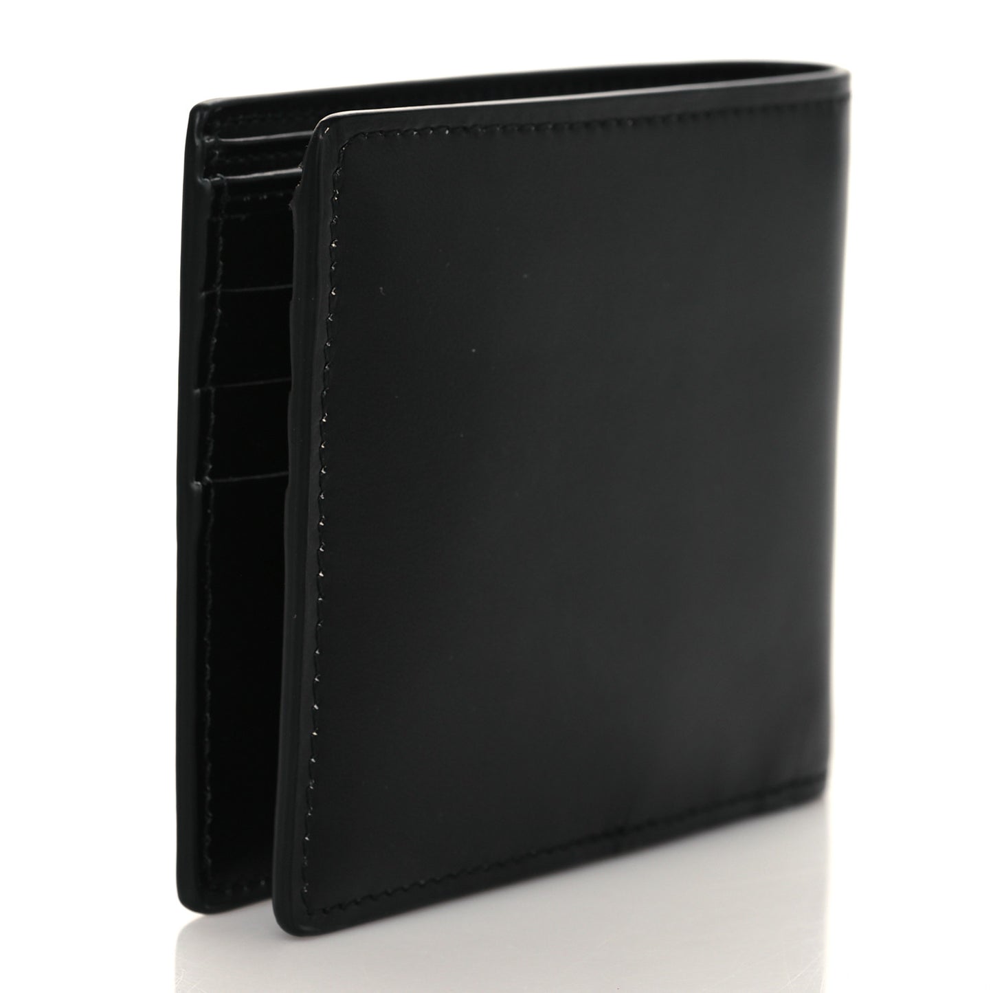 Calfskin Bi-Fold Wallet Black