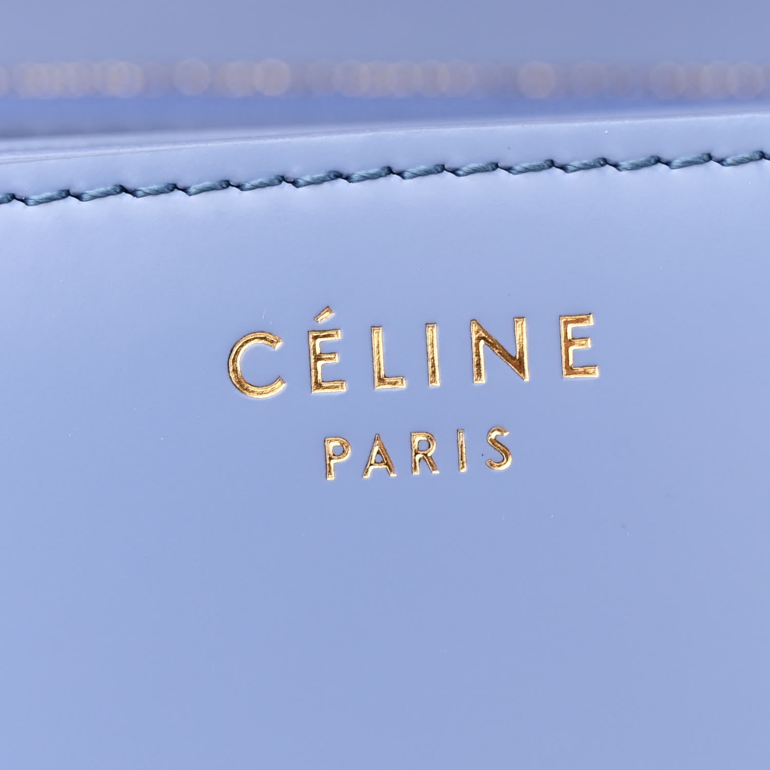 Celine Spazzolato Calfskin Medium Classic Box Flap Bag Porcelain 7 of 14