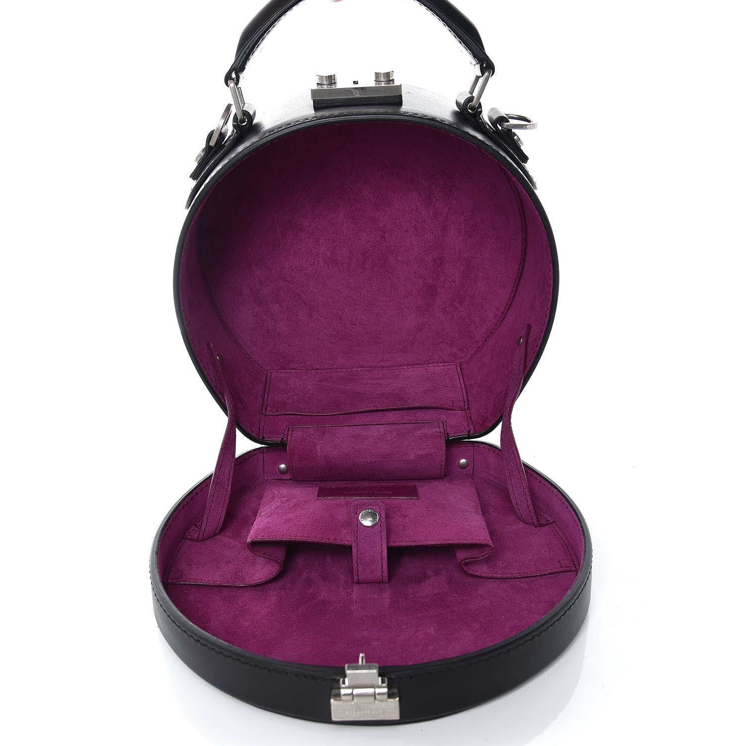 Saint Laurent Calfskin Small Mica Hat Box Black 5 of 8