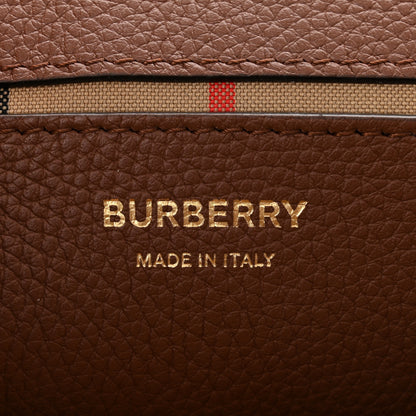 Burberry Calfskin Vintage Check Note Crossbody Bag Tan 6 of 9