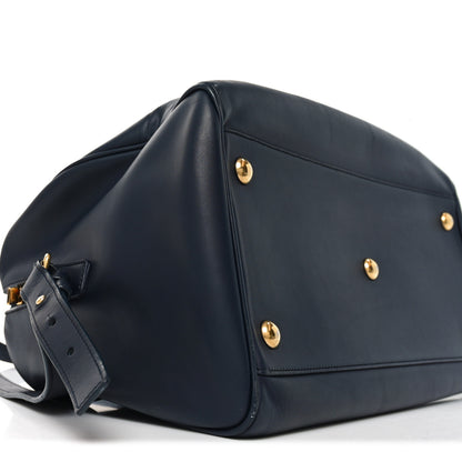 Saint Laurent Calfskin Classic Duffle 6 Marine 8 of 9
