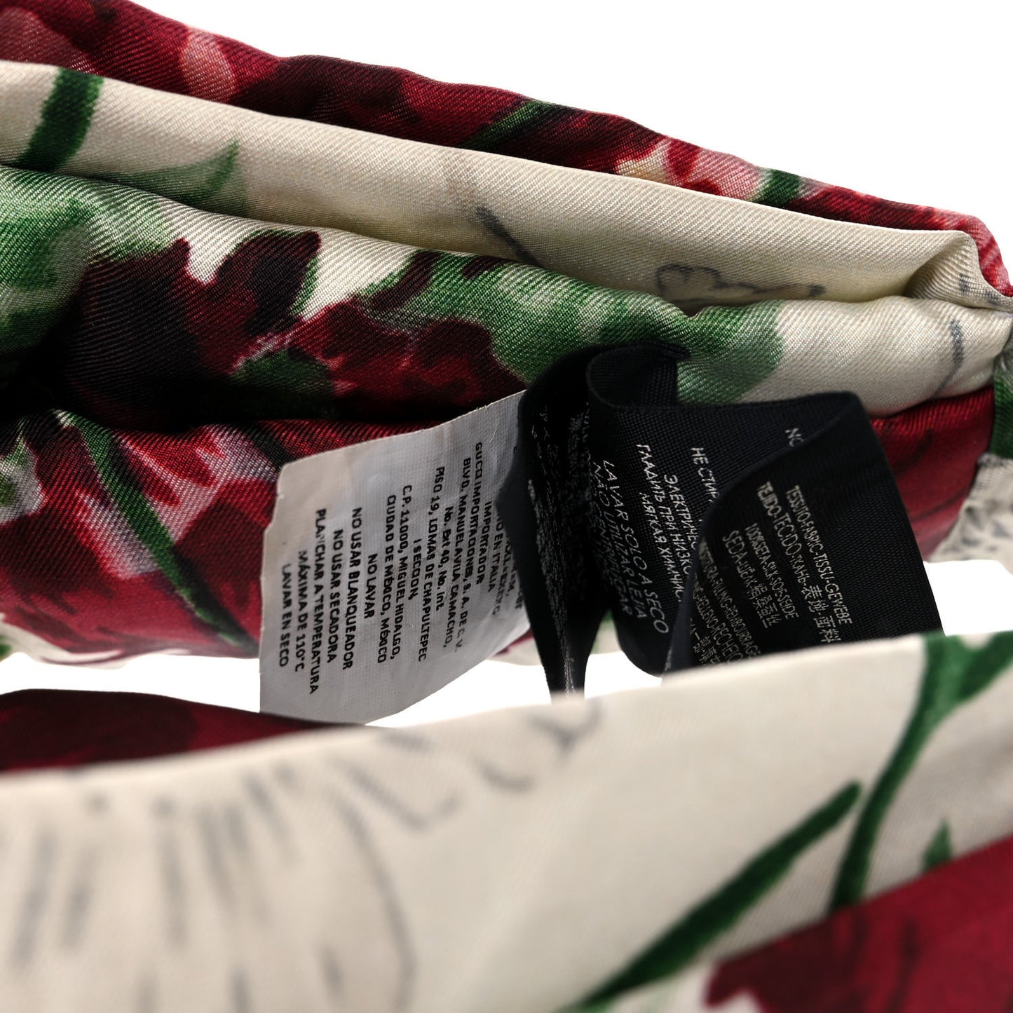 Silk Flora Print Headband M Multicolor