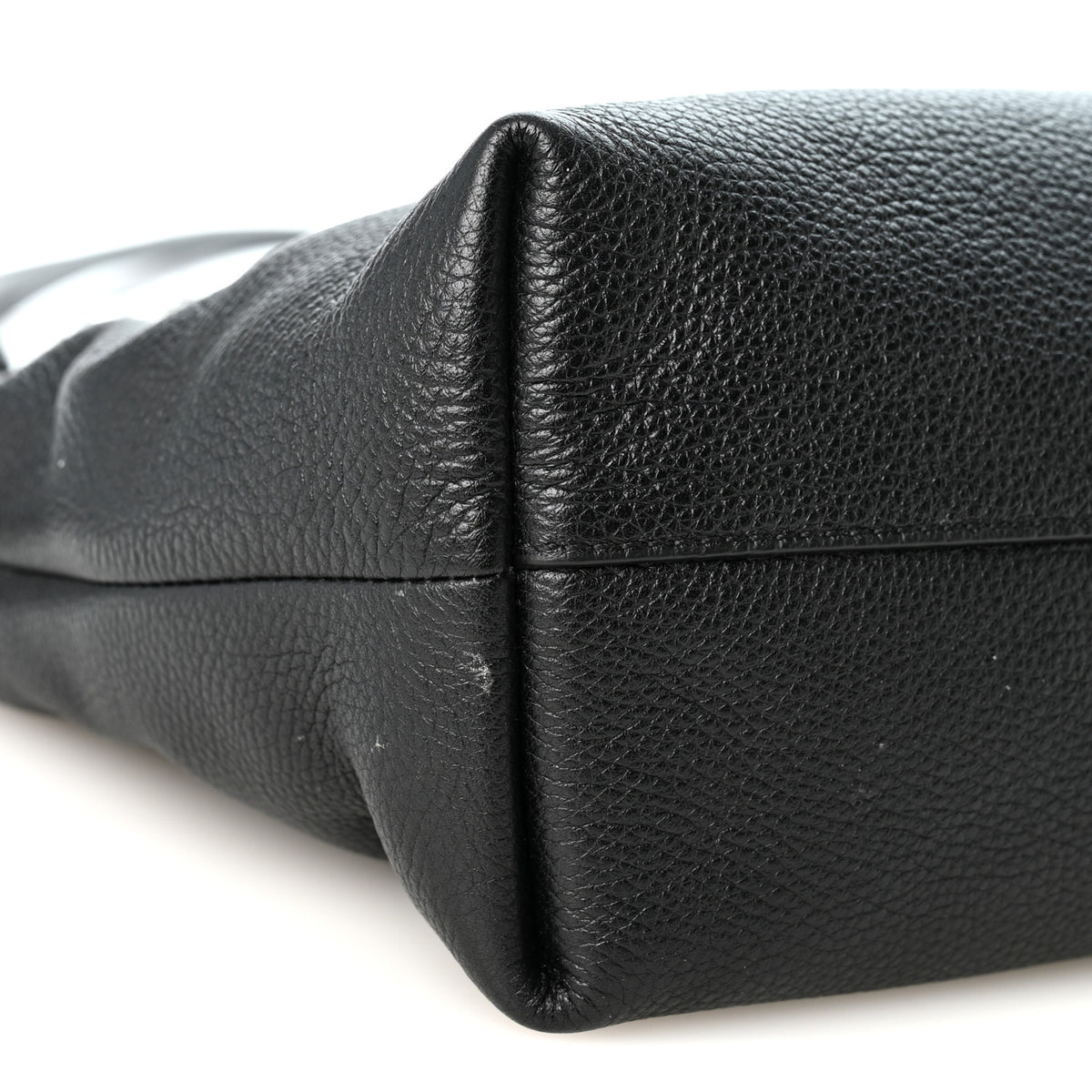 Mellow Nappa Medium Donut Chain Flamenco Knot Clutch Black