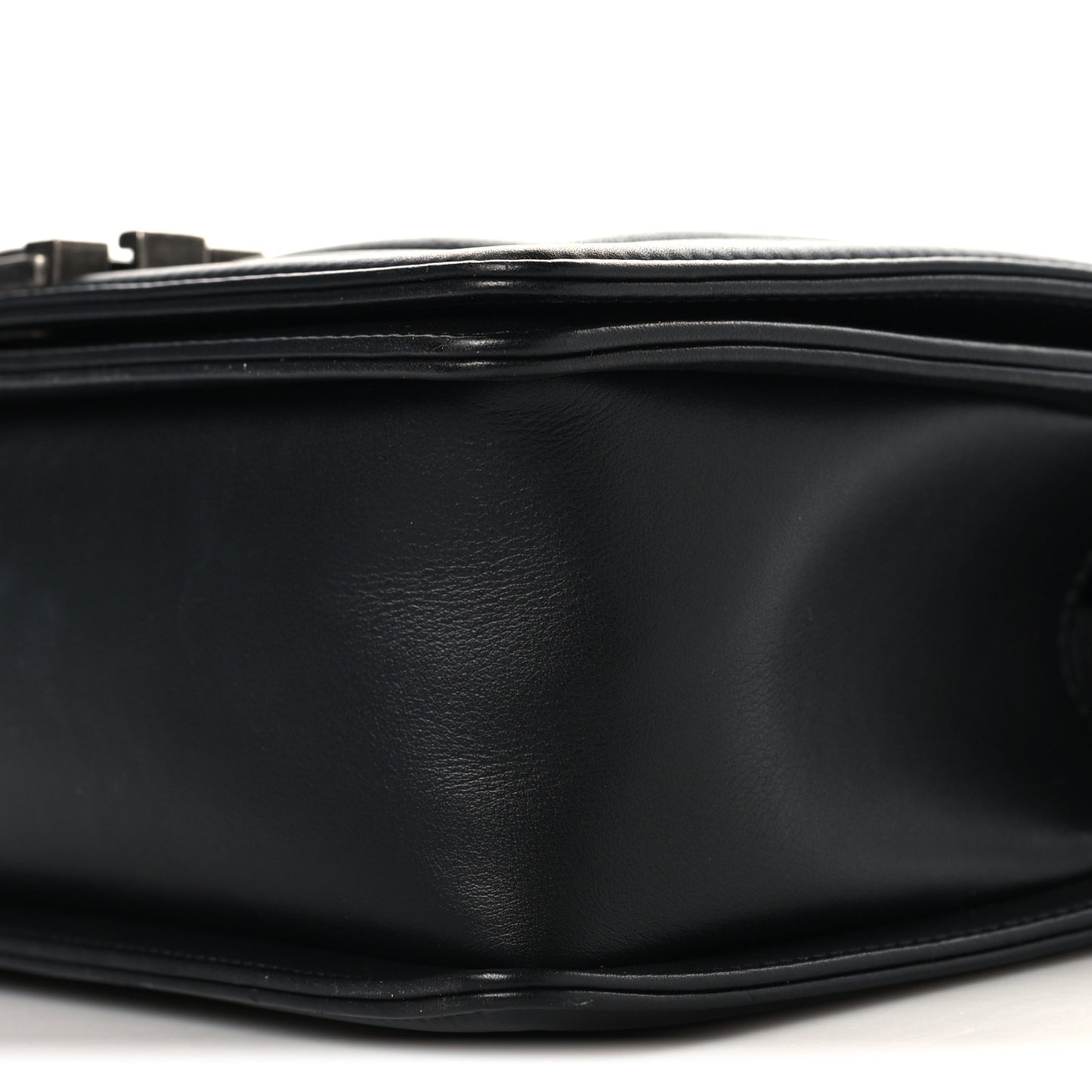 Lambskin Quilted Medium Boy Flap Black