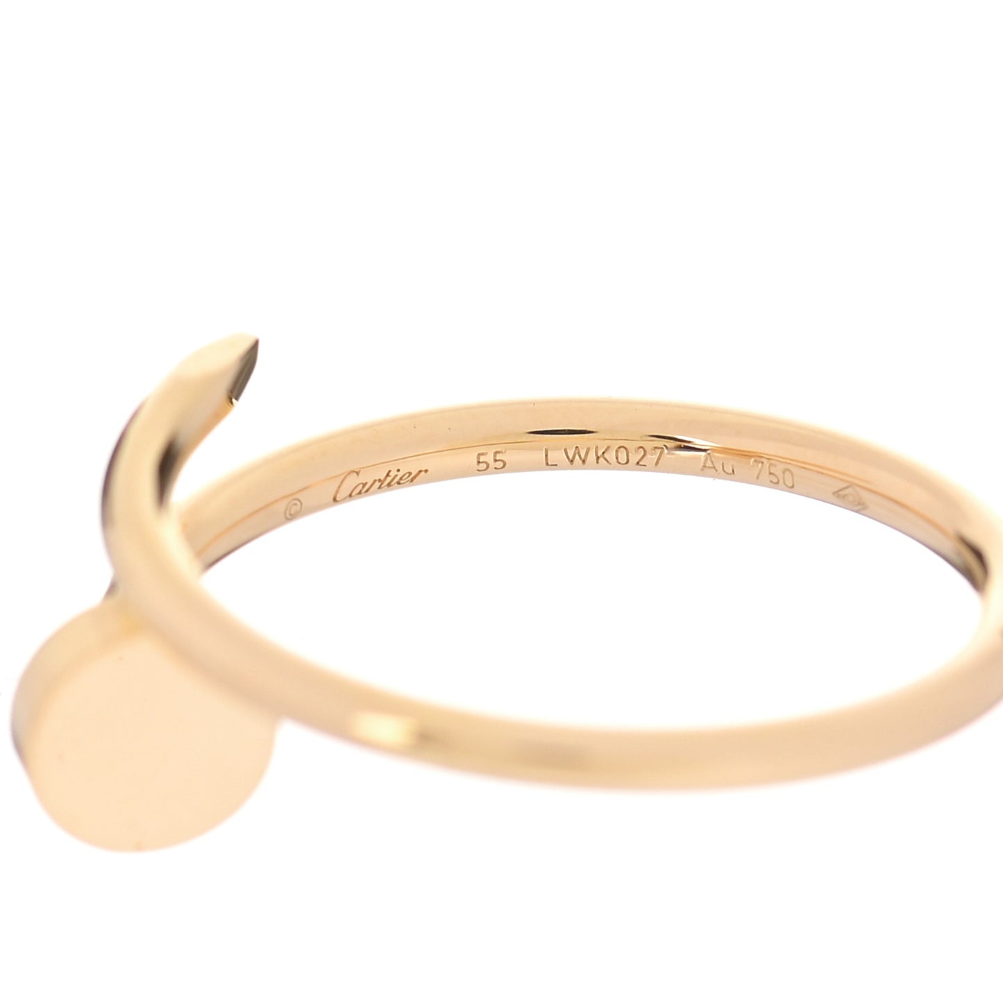 18K Yellow Gold Small Juste Un Clou Ring 55 7.25