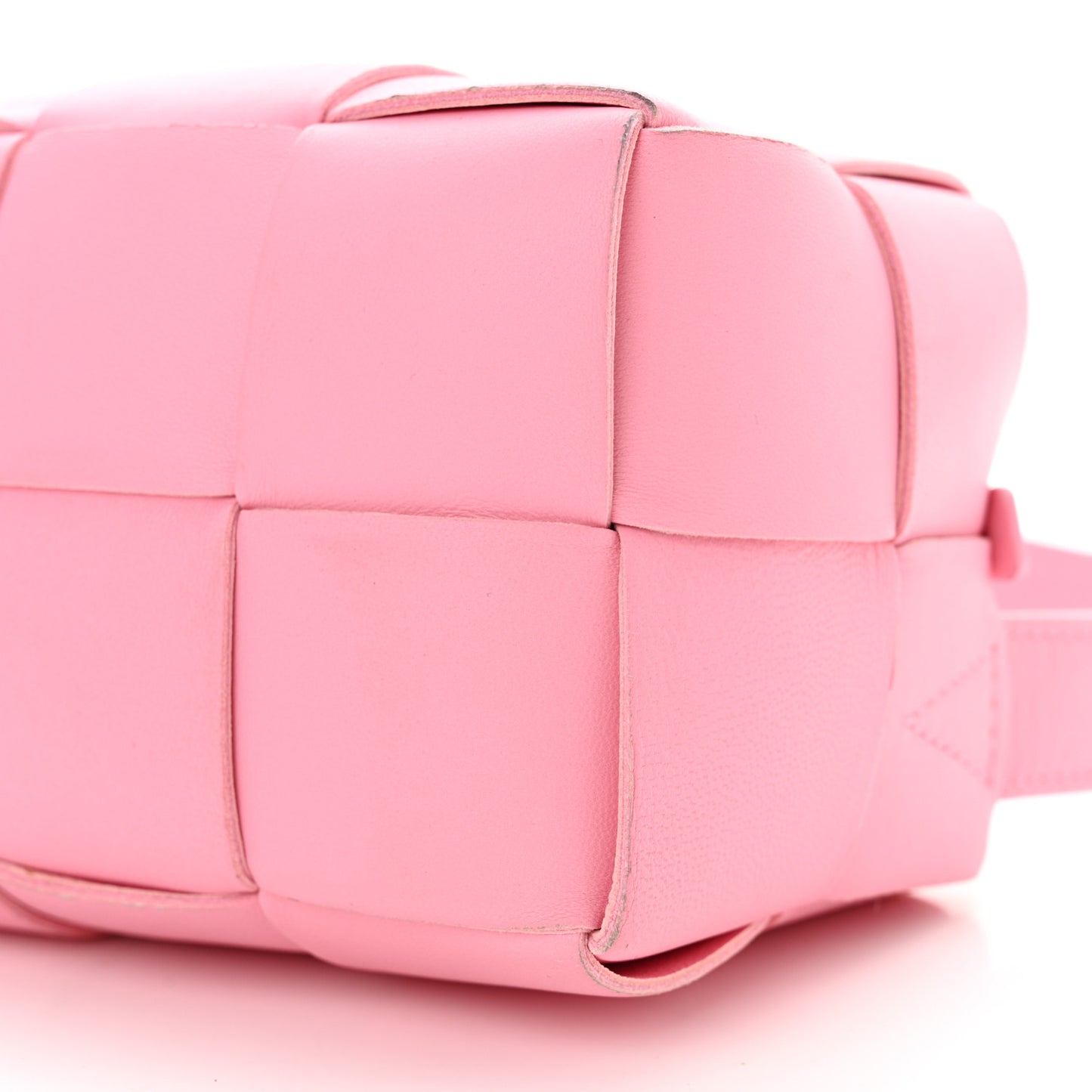Lambskin Maxi Intrecciato Small Brick Cassette Bag Pink