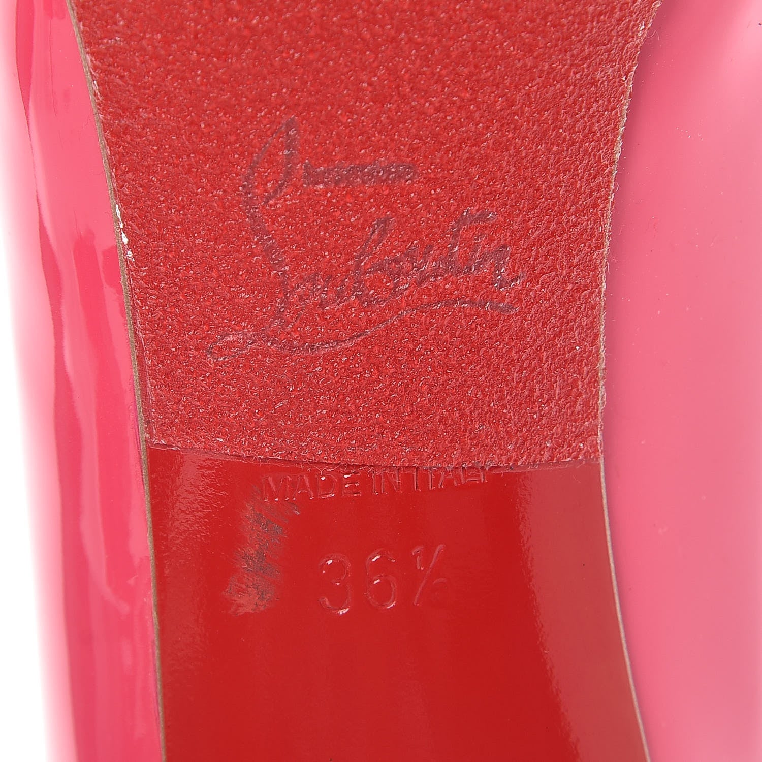 Christian Louboutin Patent No Matter 85 Pumps 36.5 Pinky 9 of 11