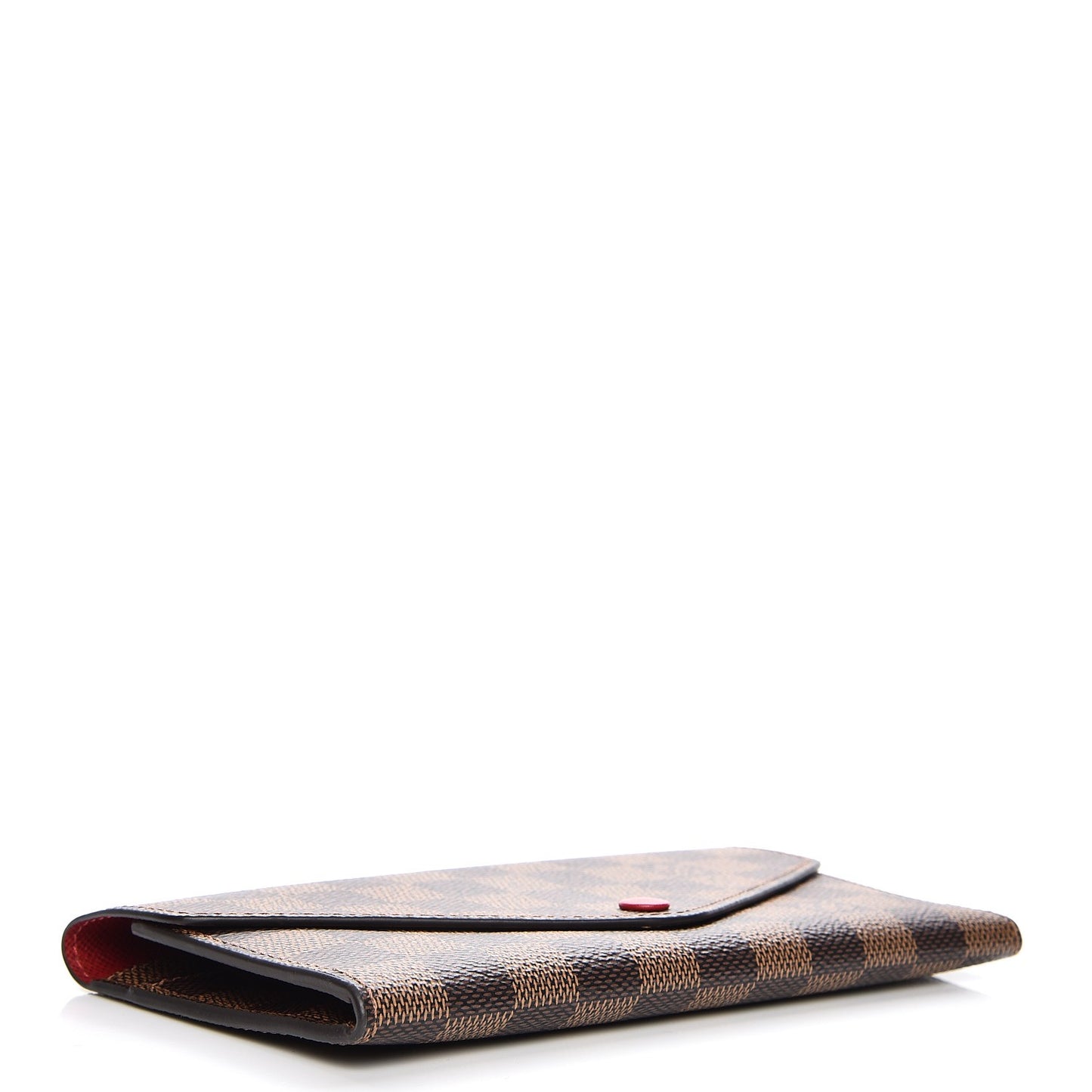 Damier Ebene Josephine Wallet Red