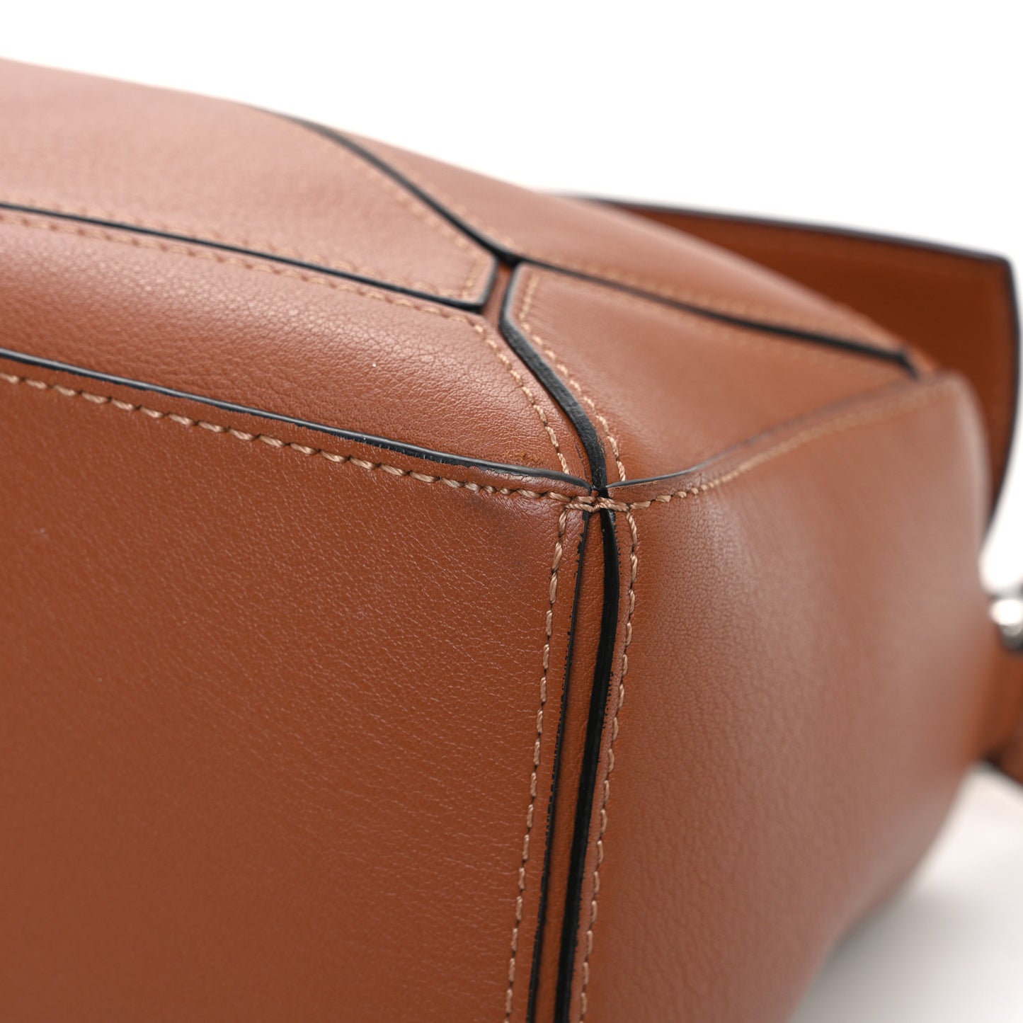 Calfskin Small Puzzle Bag Tan