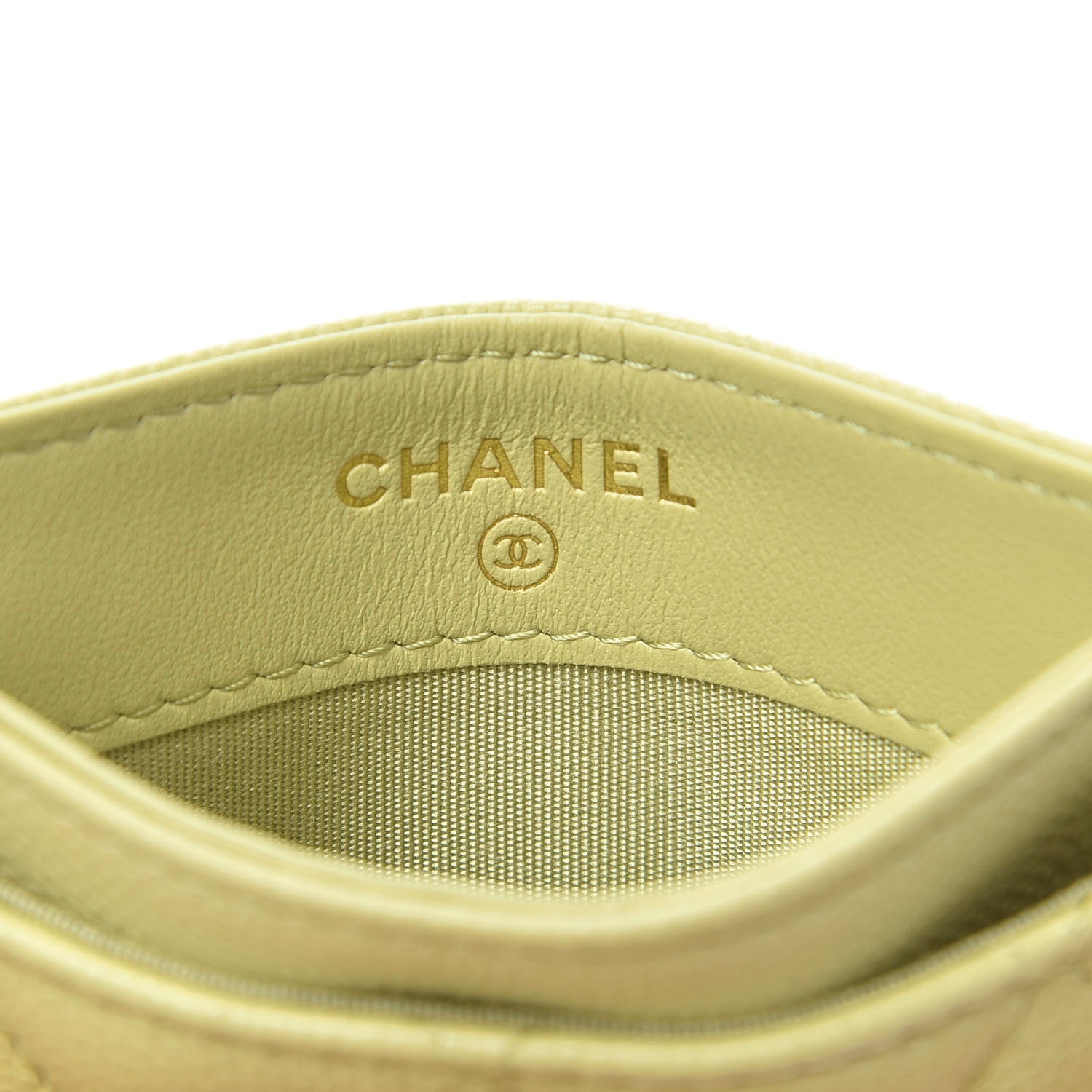 Chanel Caviar Quilted French New Wave Card Holder Light Green 6 of 9