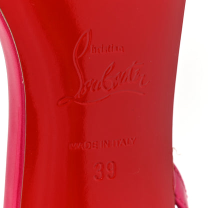 Christian Louboutin Patent Perle Rosa Z 80 Sandals 39 39 Pinup 7 of 11