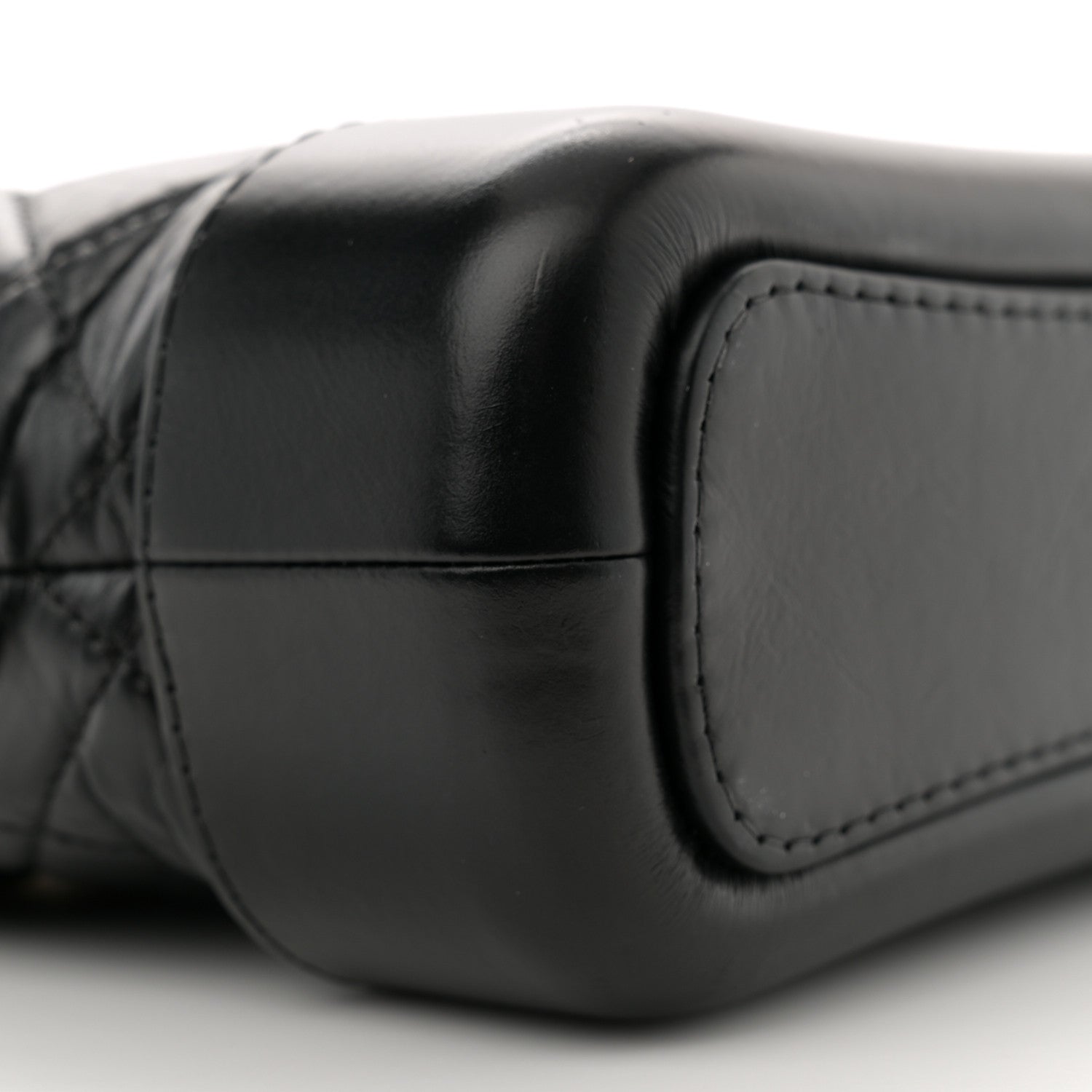 Chanel Aged Calfskin Quilted Small Gabrielle Hobo Black 9 of 10