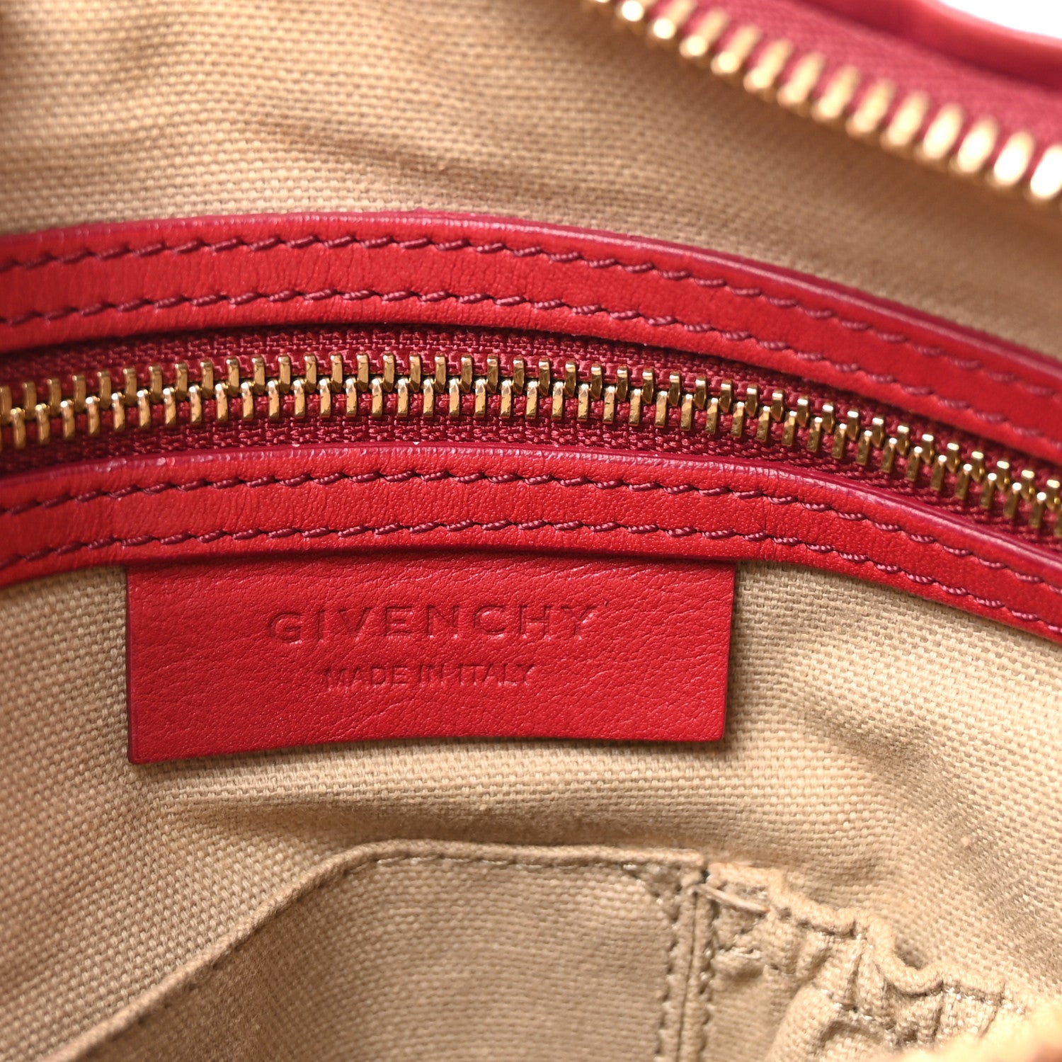Givenchy Tumbled Sheepskin Medium Pandora Cherry 6 of 10