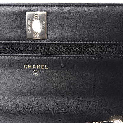 Chanel Lambskin Quilted Trendy CC Wallet On Chain WOC Black 7 of 13